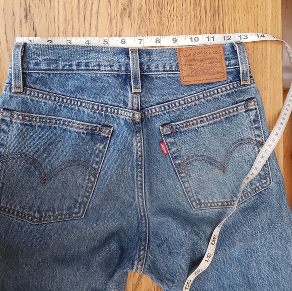 Levi's Wedgie 24x27 skinny premium 100 cotton rigid vintage style retro jean - Picture 3 of 16